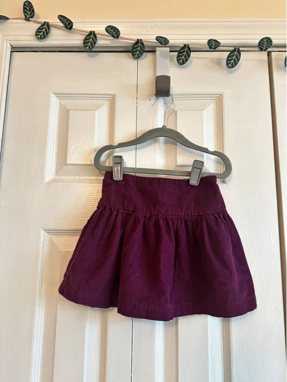 Jojo Maman Bebé eggplant cord skirt, size 2-3